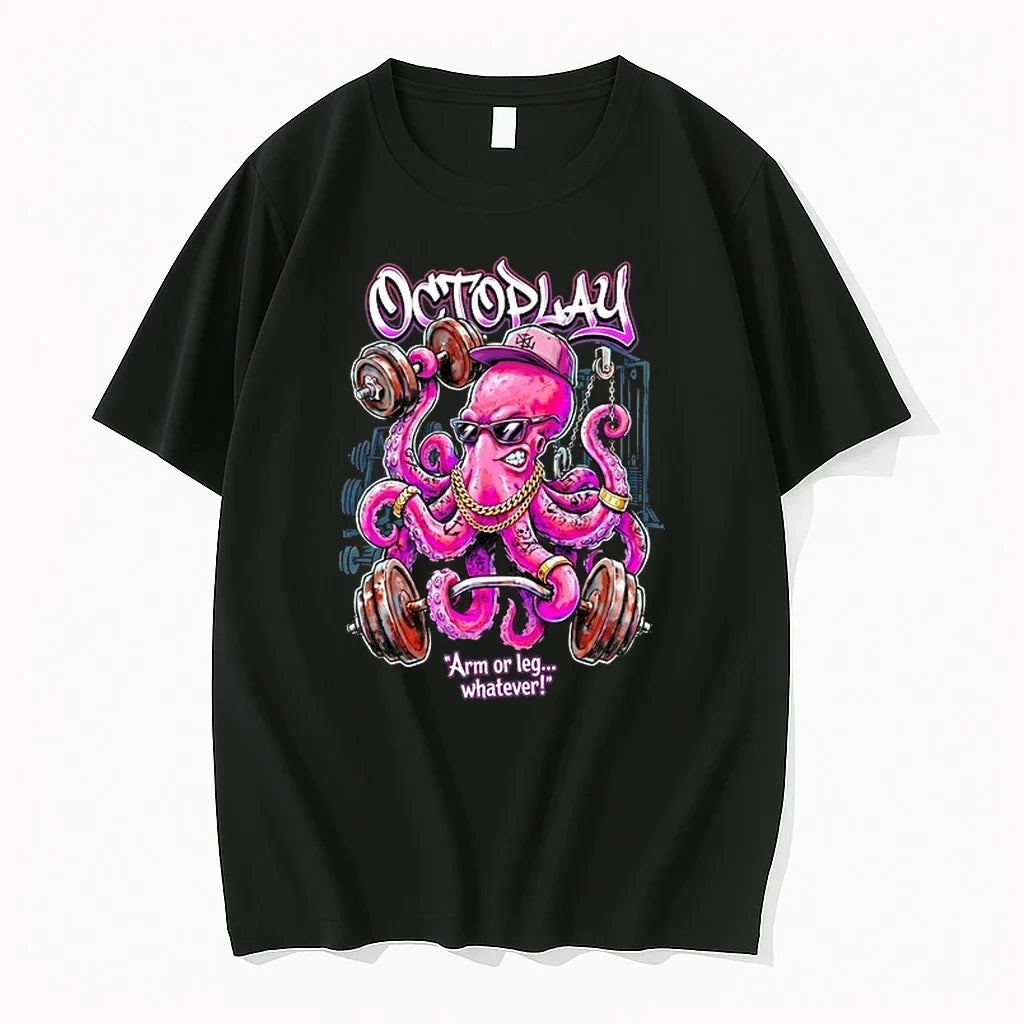 Octopus The Gym Going Octoplay Arm Or Leg Whatever 0 - Adult & Kids T-Shirts, Sweatshirts & Hoodies apparel design preview 1