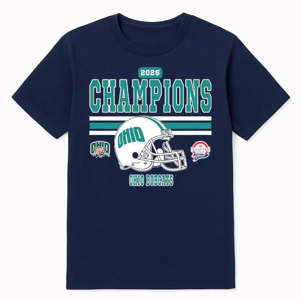 Ohio Bobcats Football Named To Champions 2025 - Adult & Kids T-Shirts, Sweatshirts & Hoodies apparel design preview 1