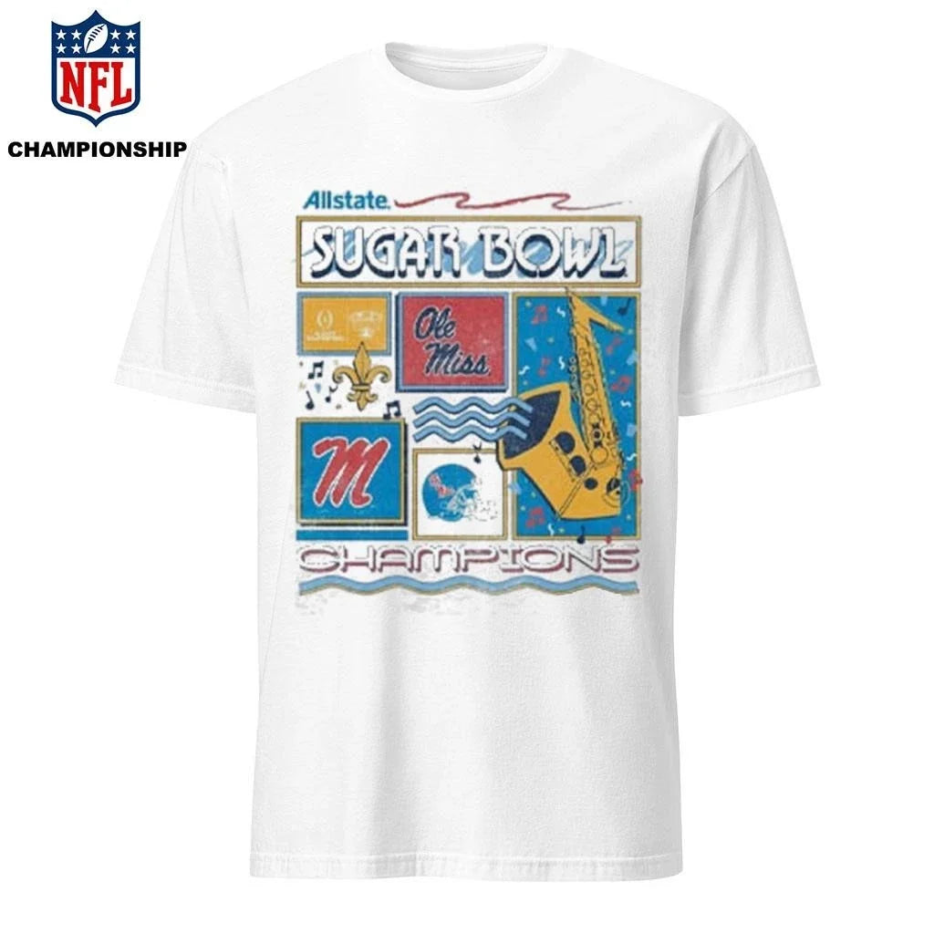 Ole Miss Alstate Sugar Bowl Champions 2026 - Adult & Kids T-Shirts, Sweatshirts & Hoodies apparel design preview 1
