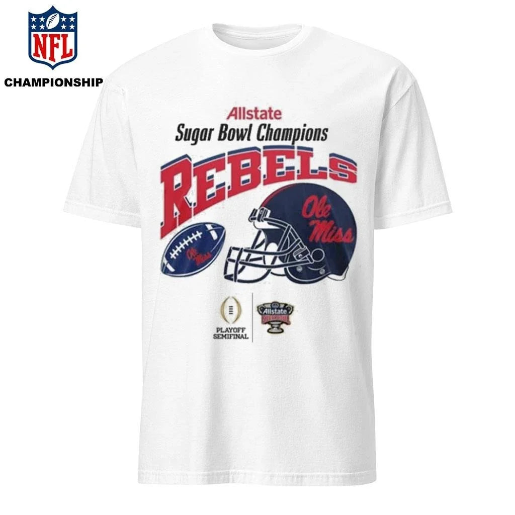 Ole Miss Undefeated Sugar Bowl Champions 2026 - Adult & Kids T-Shirts, Sweatshirts & Hoodies apparel design preview 1