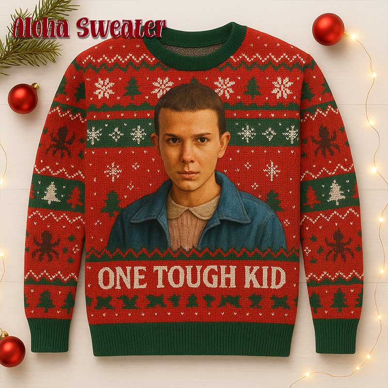Rocking Around The Upside Down Stranger Things Ugly Christmas Sweater - Holiday Gift product image 3
