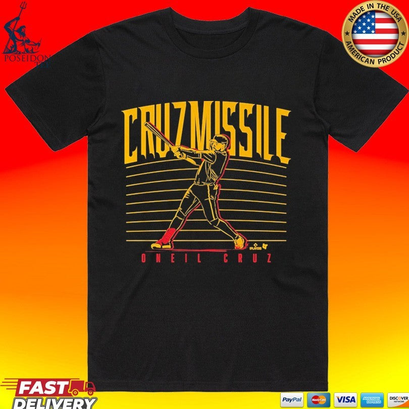 Oneil Cruz Hitting Missile - Adult & Kids T-Shirts, Sweatshirts & Hoodies apparel design preview 1