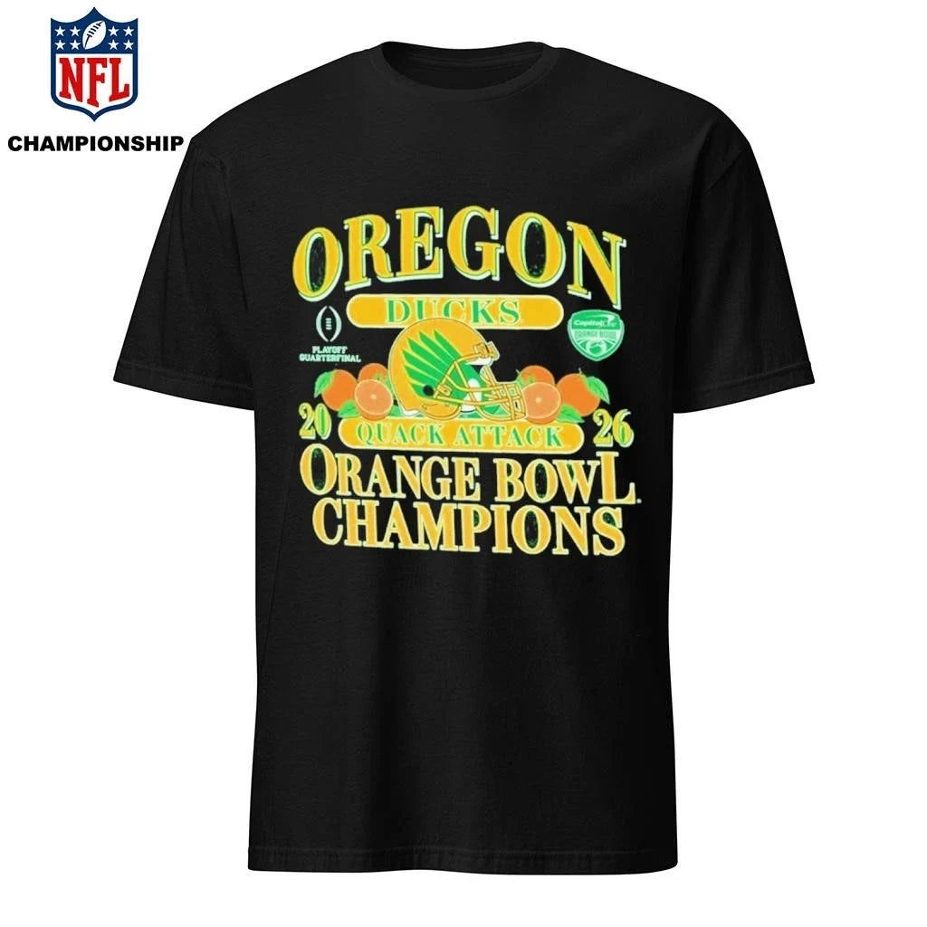 Oregon Capital One Orange Bowl Champions 2026 - Adult & Kids T-Shirts, Sweatshirts & Hoodies apparel design preview 1