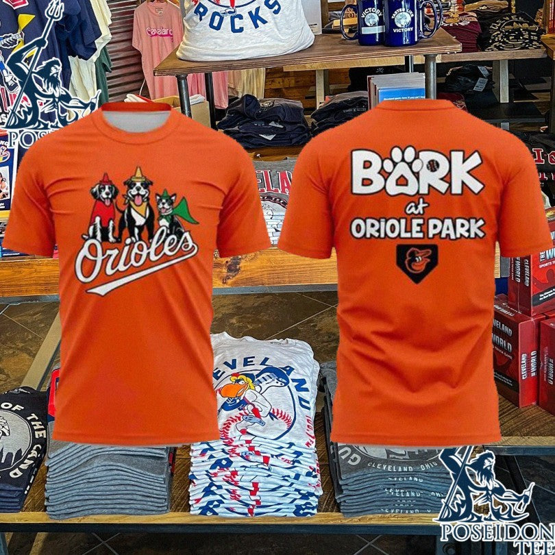 Orioles Bark At Oriole Park 2026 - Adult & Kids T-Shirts, Sweatshirts & Hoodies apparel design preview 1