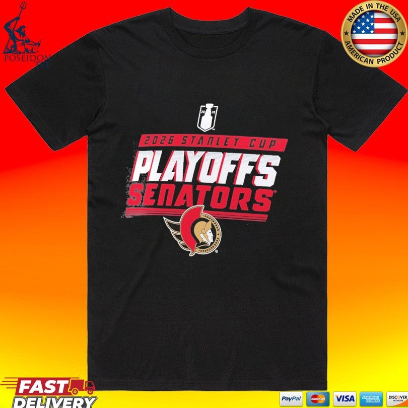 Ottawa Senators 2026 Stanley Cup Playoffs Participant - Adult & Kids T-Shirts, Sweatshirts & Hoodies apparel design preview 1