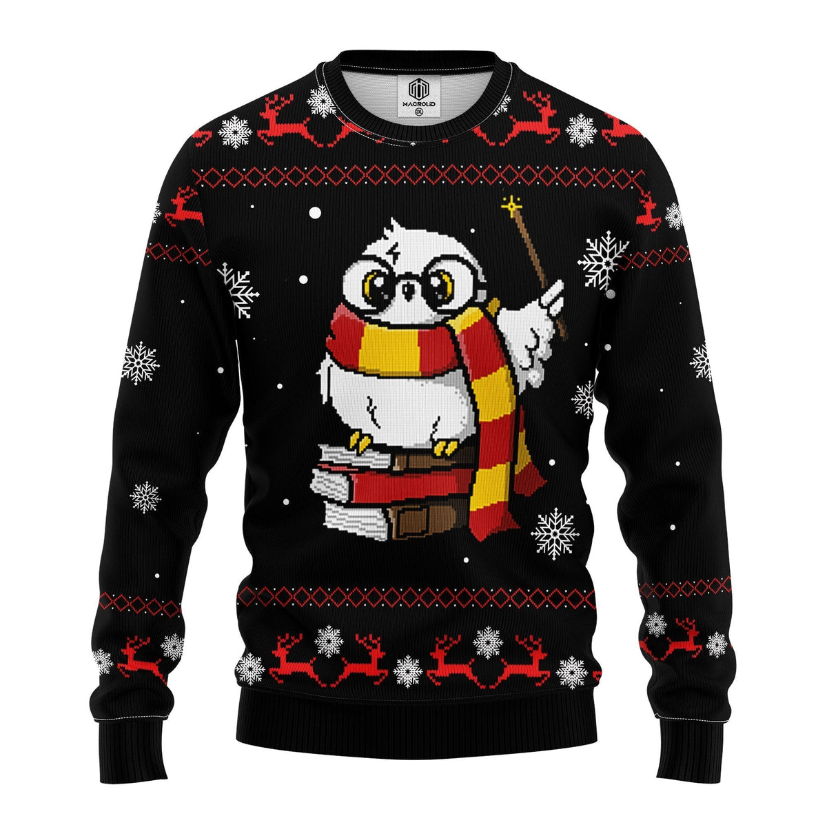 Magic Owl 3D Ugly Christmas Sweater - Holiday Gift product image