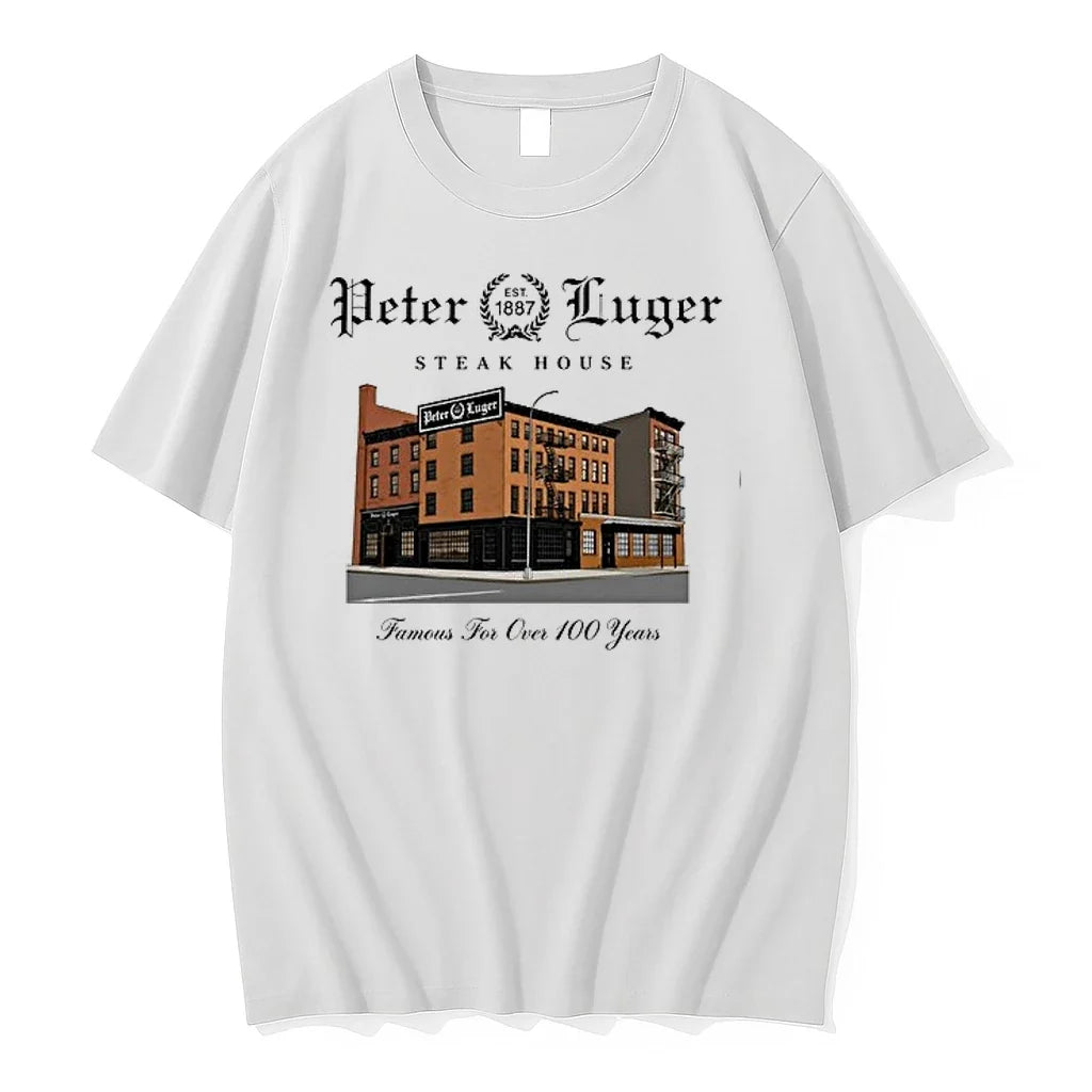 Peter Luger Steak House 1887 Tamous For Over 100 - Adult & Kids T-Shirts, Sweatshirts & Hoodies apparel design preview 1