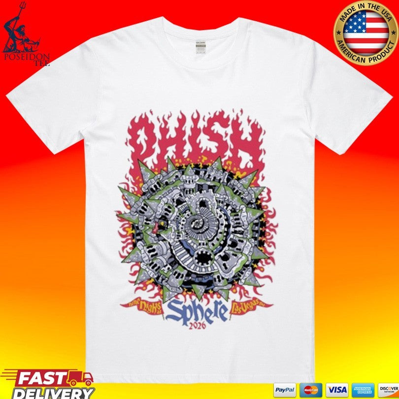 Phish Nine Night Sphere Las Vegas Nv Tour 2026 - Adult & Kids T-Shirts, Sweatshirts & Hoodies apparel design preview 1