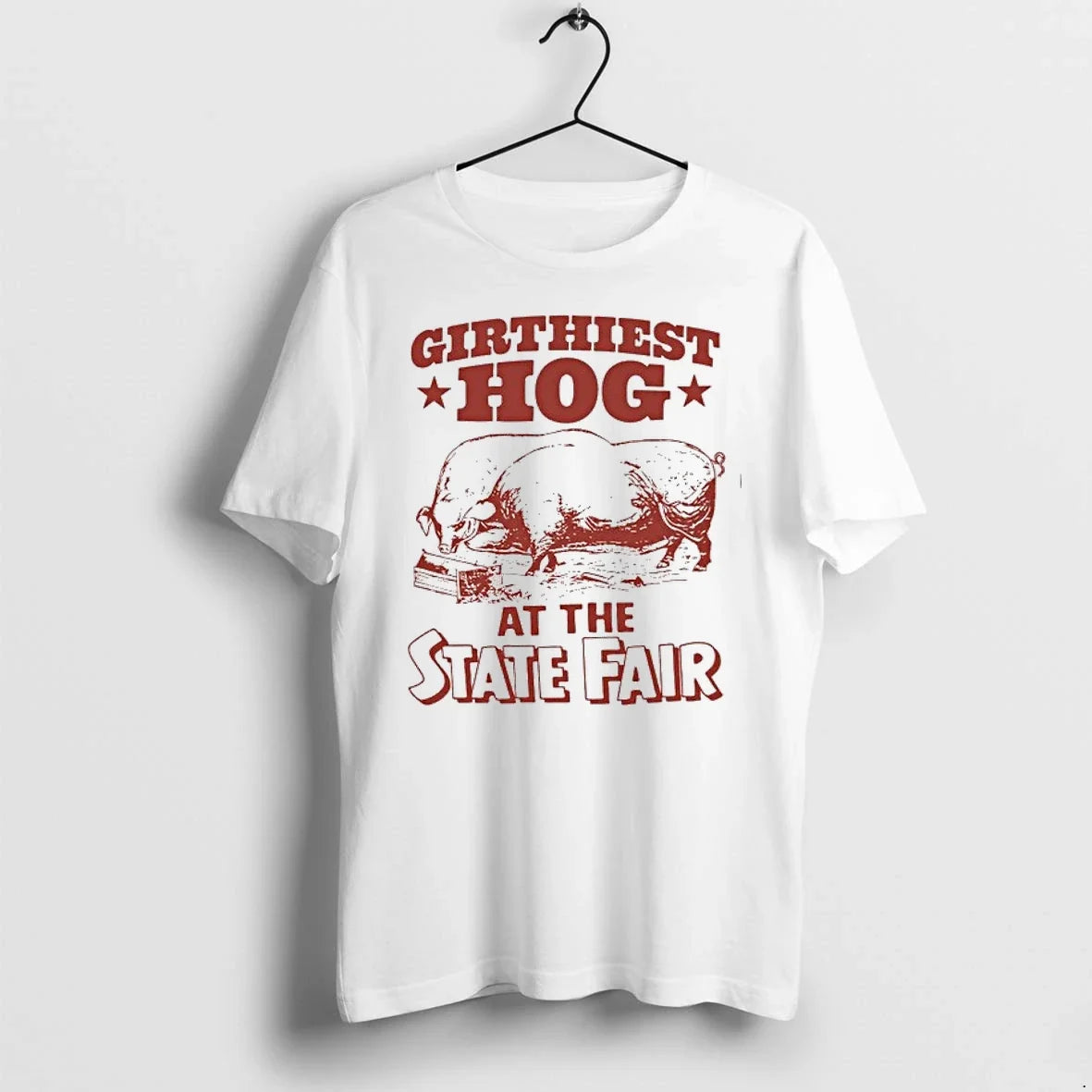 Pigs Girthiest Hog At The State Fair 0 Sweater - Adult & Kids T-Shirts, Sweatshirts & Hoodies apparel design preview 1