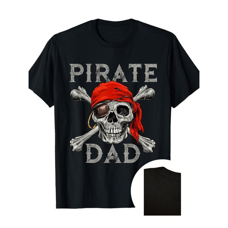 Pirate Dad 100 Cotton Knit Fabric Regular Neck - Adult & Kids T-Shirts, Sweatshirts & Hoodies apparel design preview 1