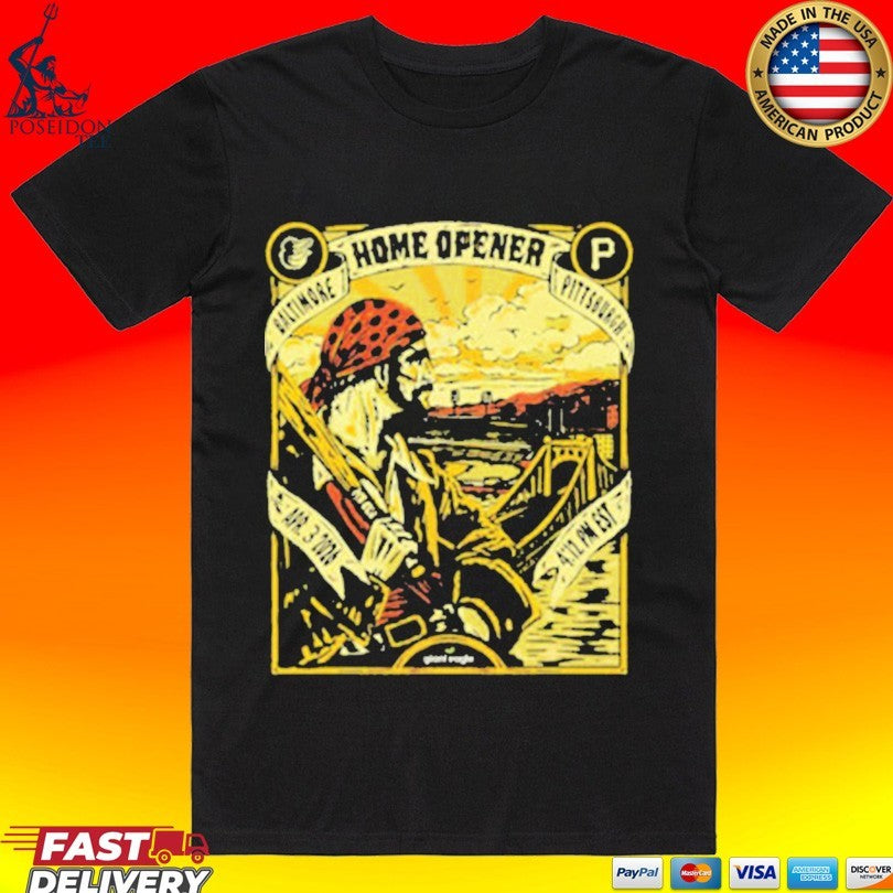 Pirates Happy Home Opener - Adult & Kids T-Shirts, Sweatshirts & Hoodies apparel design preview 1