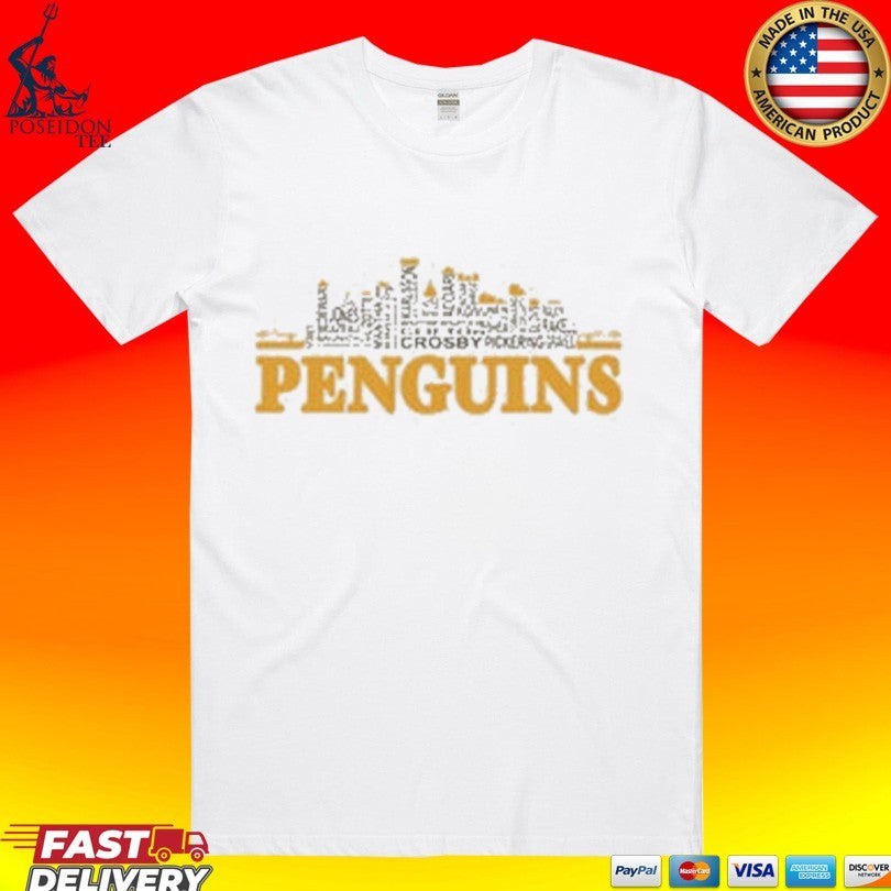 Pittsburgh Penguins City Roster - Adult & Kids T-Shirts, Sweatshirts & Hoodies apparel design preview 1