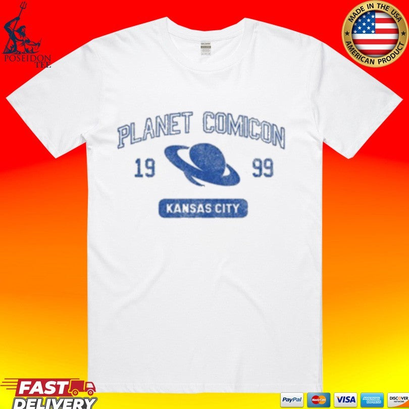 Planet Comicon Kansas City 1999 Collegiate - Adult & Kids T-Shirts, Sweatshirts & Hoodies apparel design preview 1