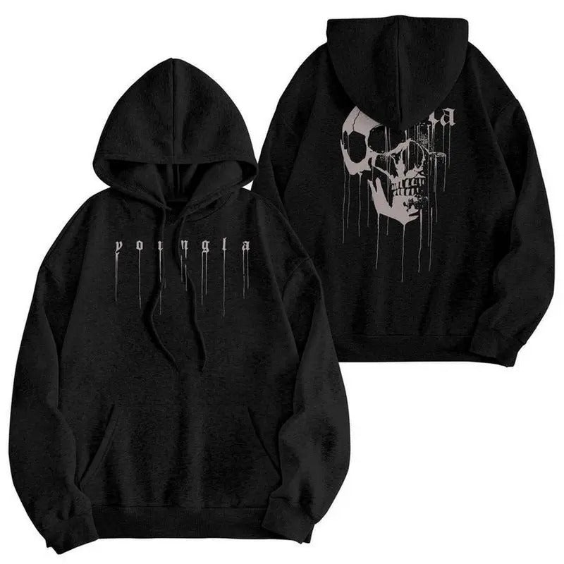 Swear Drippy Skull Double Side 50 Cotton Polyester - Adult & Kids T-Shirts, Sweatshirts & Hoodies apparel design preview 1