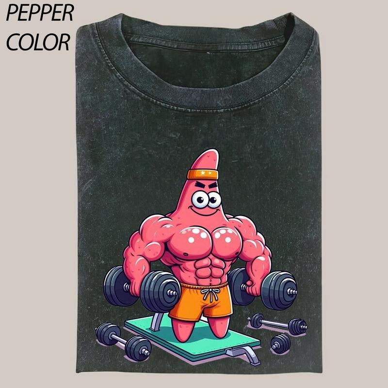 PongeBob SquarePants Camiseta Academia Gym Drip - Adult & Kids T-Shirts, Sweatshirts & Hoodies apparel design preview 1