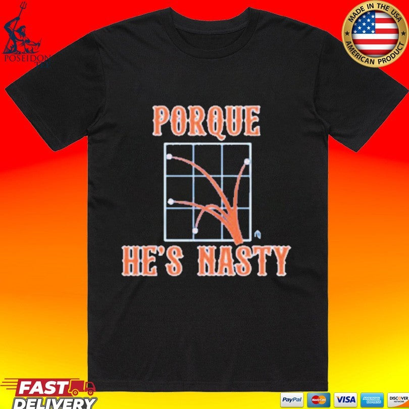 Porque He's Hasty - Adult & Kids T-Shirts, Sweatshirts & Hoodies apparel design preview 1