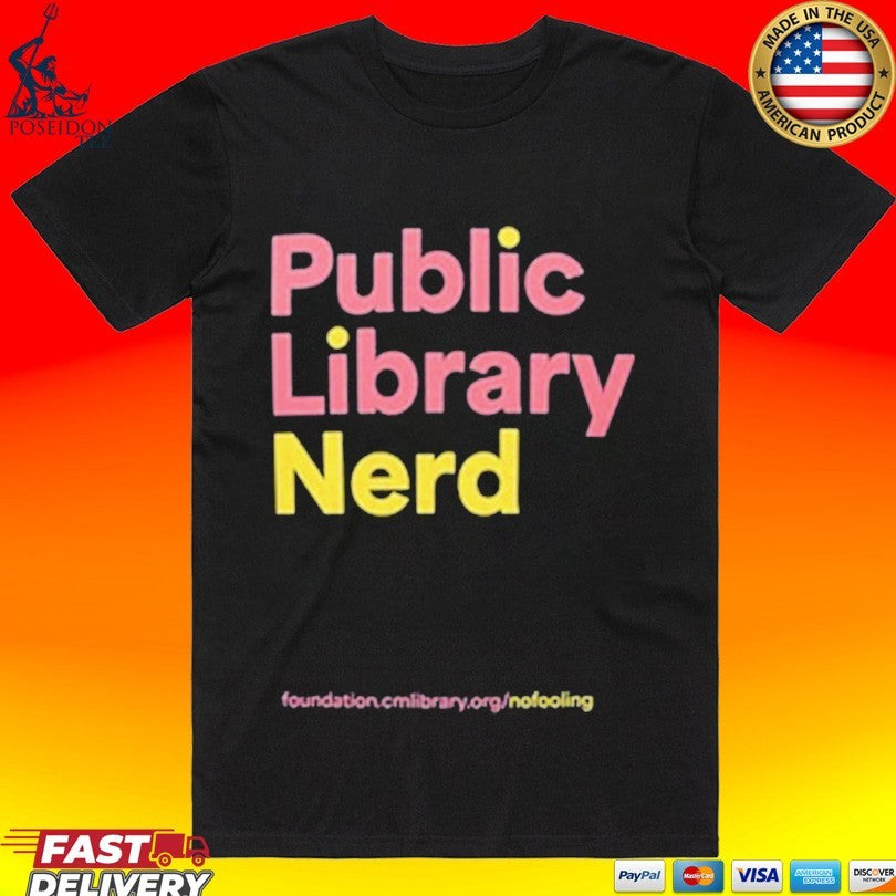 Public Library Nerd - Adult & Kids T-Shirts, Sweatshirts & Hoodies apparel design preview 1