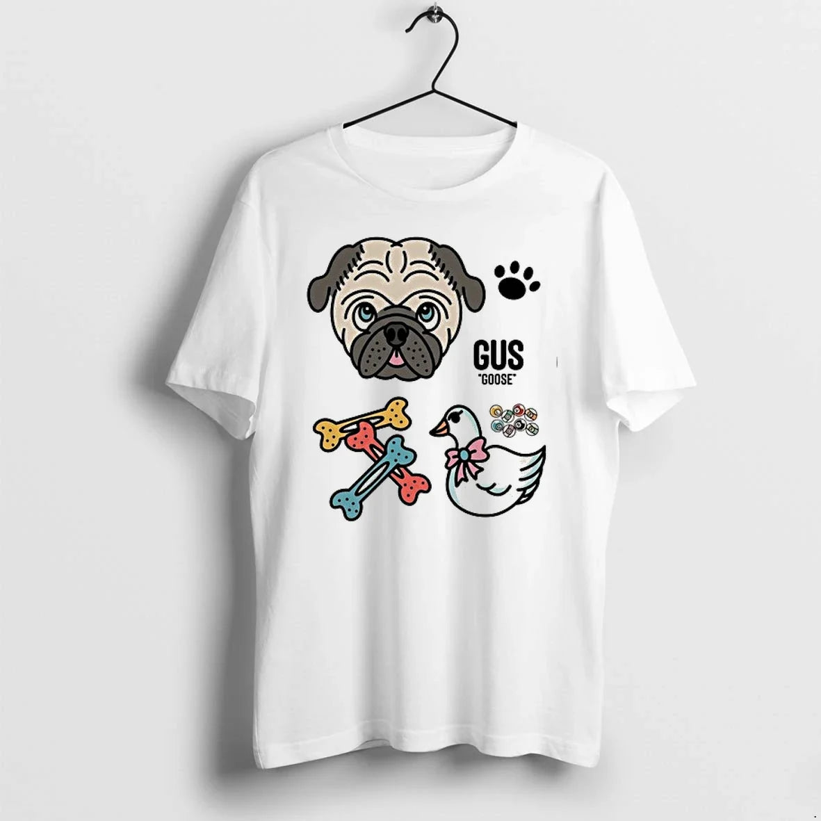 Pug Gus Goose 0 Sweater - Adult & Kids T-Shirts, Sweatshirts & Hoodies apparel design preview 1
