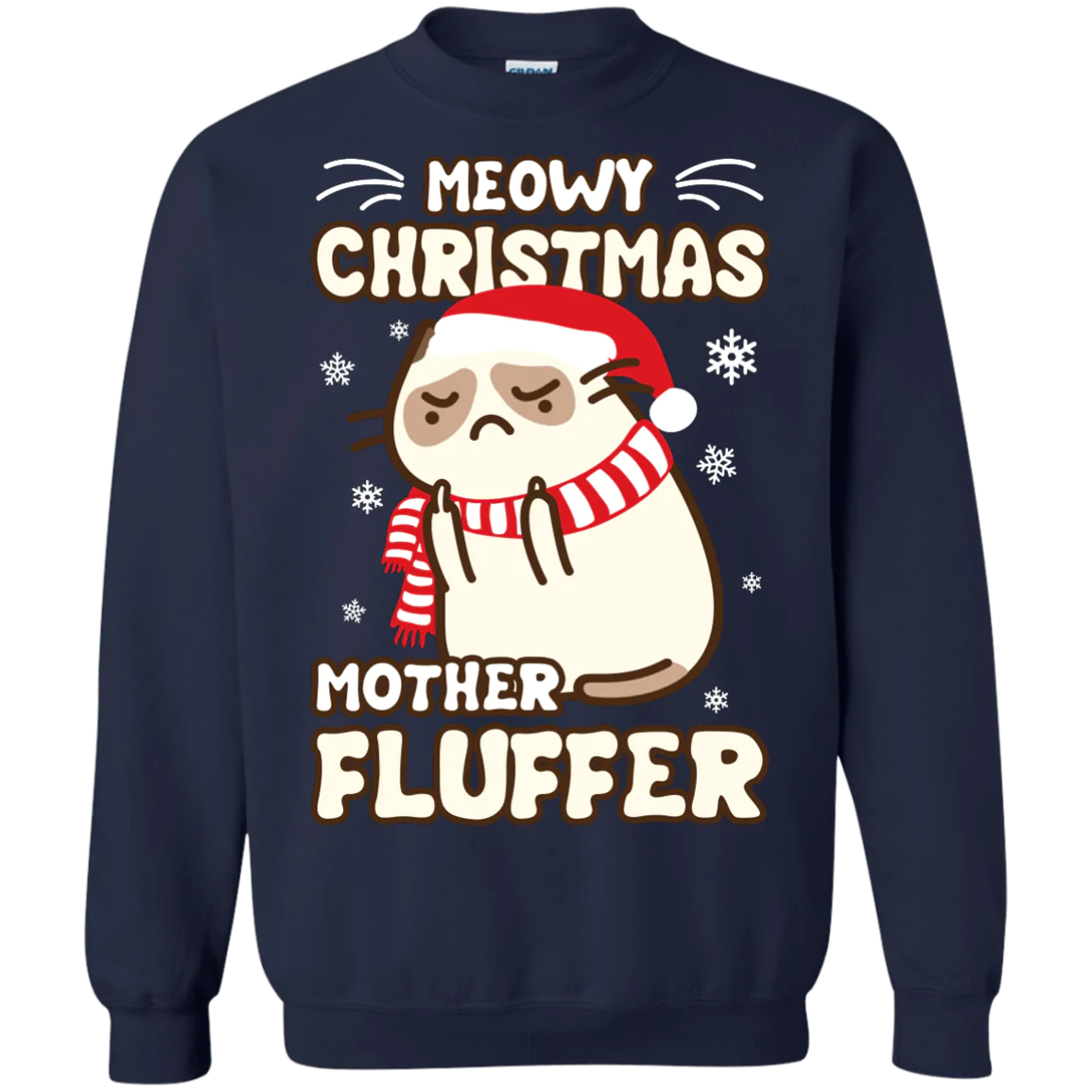 Meowy Christmas mother fluffer Christmas Sweater - Holiday Gift product image 2
