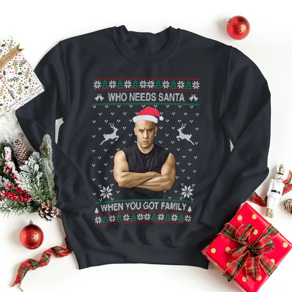 Who needs Santa when you gor family Christmas Sweater - Holiday Gift product image 3