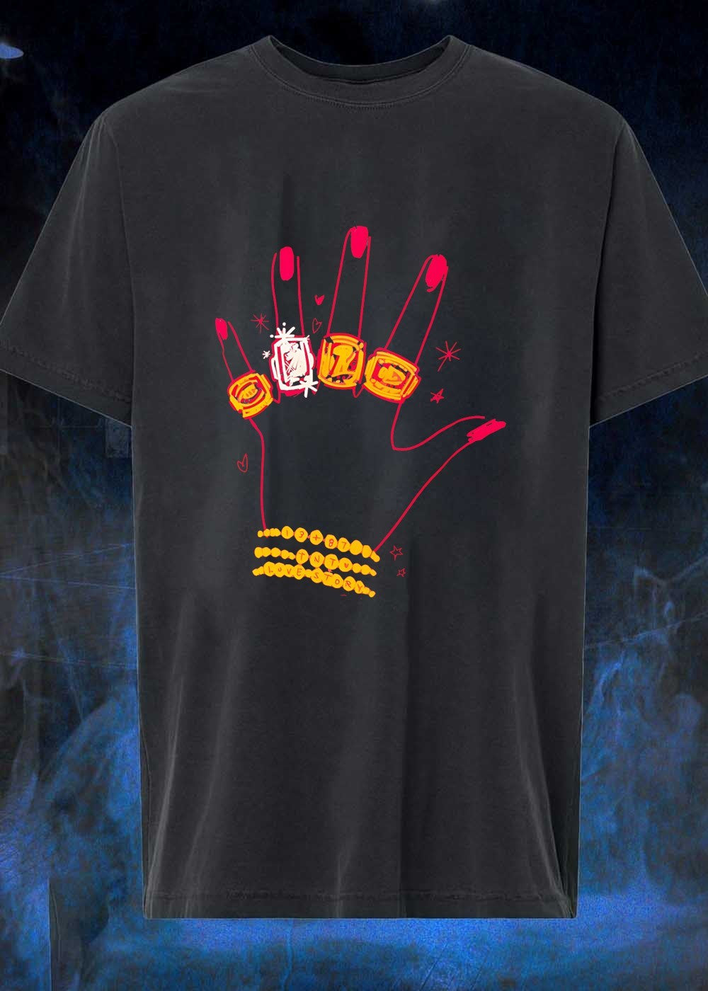 Hand Wearing Rings and Bracelets 13 87 TNT Love Story - Adult & Kids T-Shirts, Sweatshirts & Hoodies apparel design preview 1