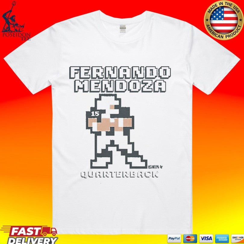 Fernando Mendoza Quarterback Vegas Retro Baller - Adult & Kids T-Shirts, Sweatshirts & Hoodies apparel design preview 1