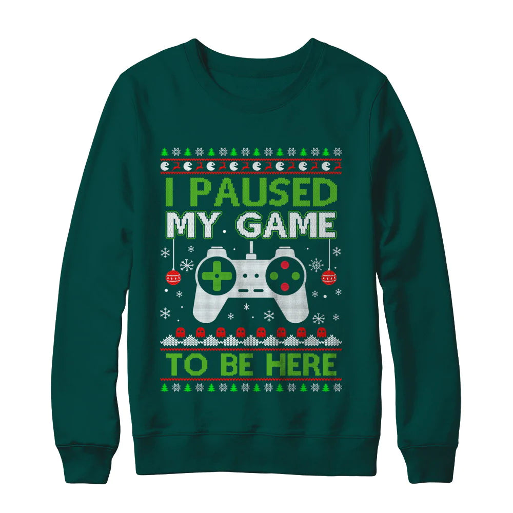 I paused my game to be here Christmas Sweater - Holiday Gift product image 3