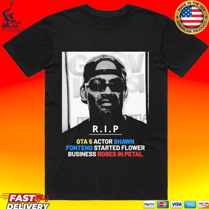 R.I.P Gta 5 Actor Shawn Fonteno Started Flower - Adult & Kids T-Shirts, Sweatshirts & Hoodies apparel design preview 1
