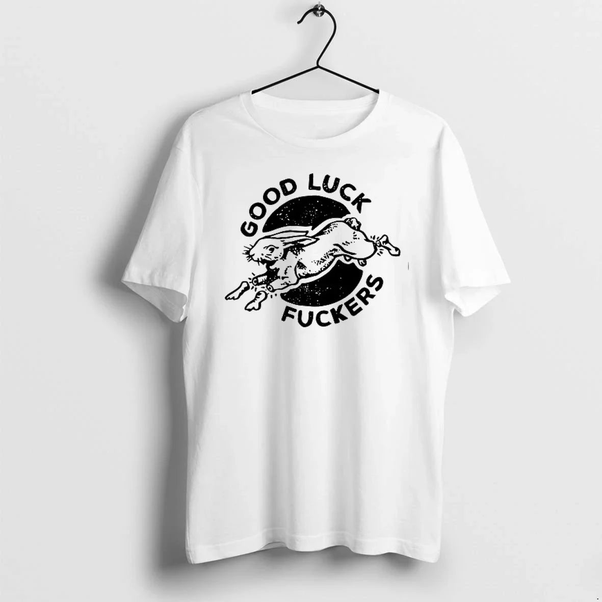Rabbit Good Luck Fuckers Phrase 0 Sweater - Adult & Kids T-Shirts, Sweatshirts & Hoodies apparel design preview 1