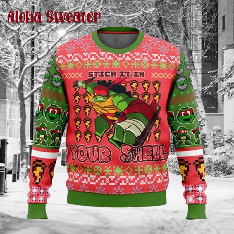 Cowabunga Leonardo Ugly Christmas Sweater - Holiday Gift product image 4