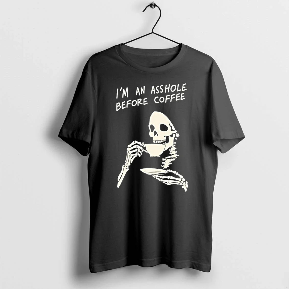 Reaper Im An Asshole Before Coffee 0 Sweater - Adult & Kids T-Shirts, Sweatshirts & Hoodies apparel design preview 1