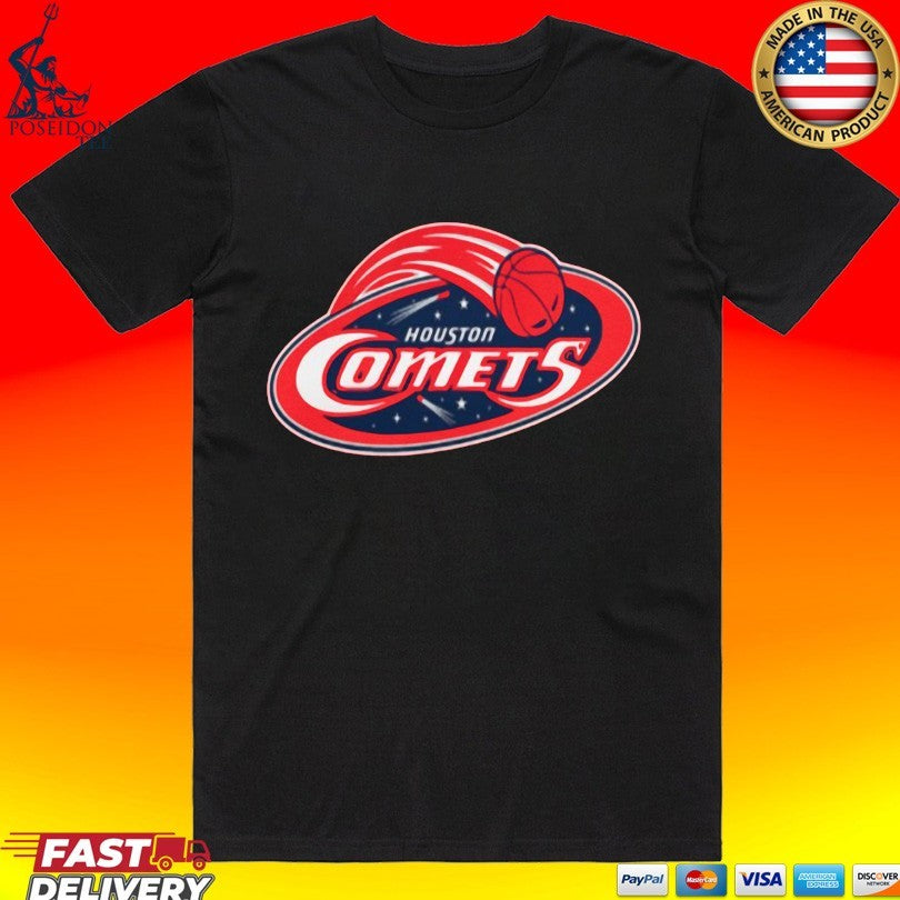 Red Vanvleet Rockin A Houston Comets - Adult & Kids T-Shirts, Sweatshirts & Hoodies apparel design preview 1