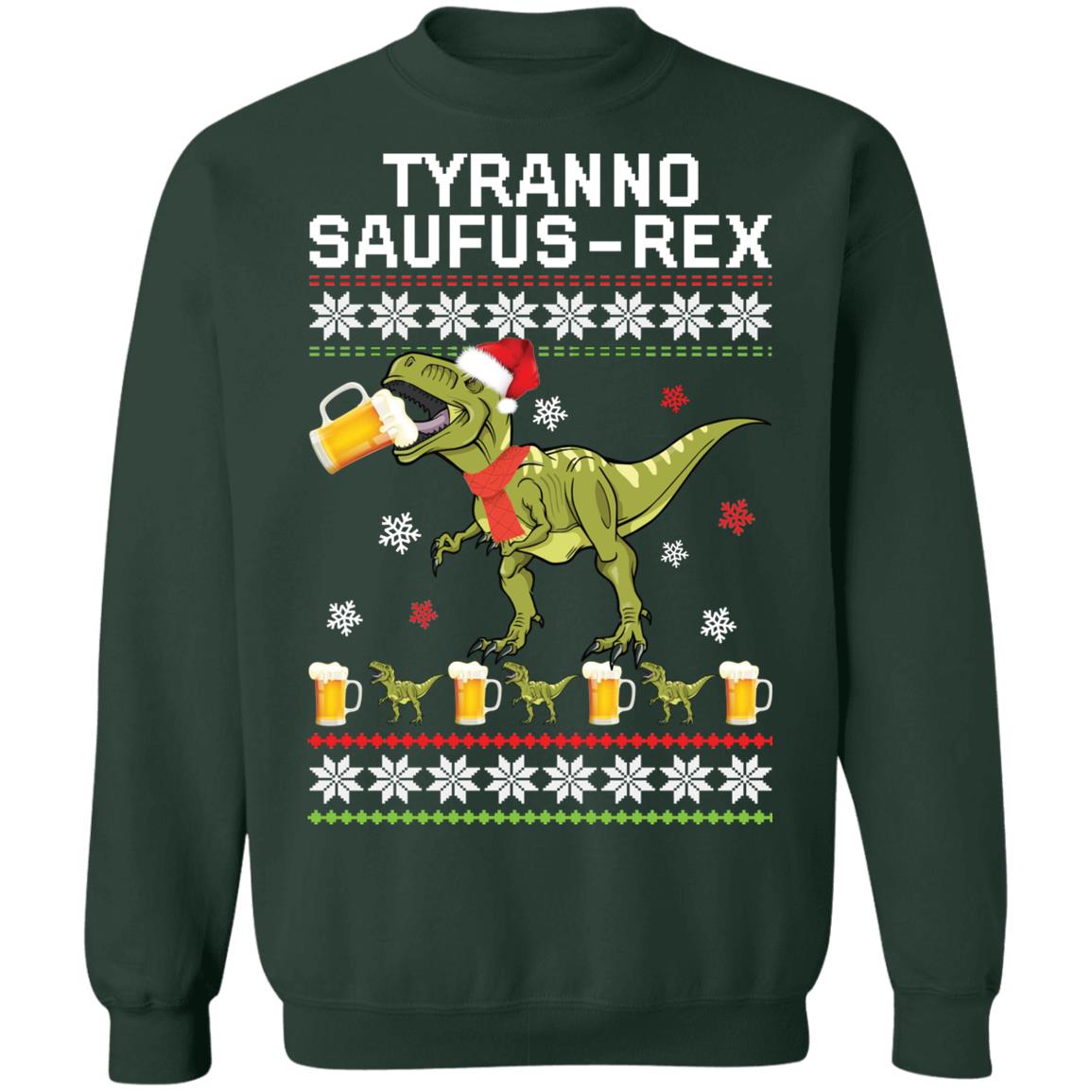 Dinosaur tyranno saufus res Christmas Sweater - Holiday Gift product image 3