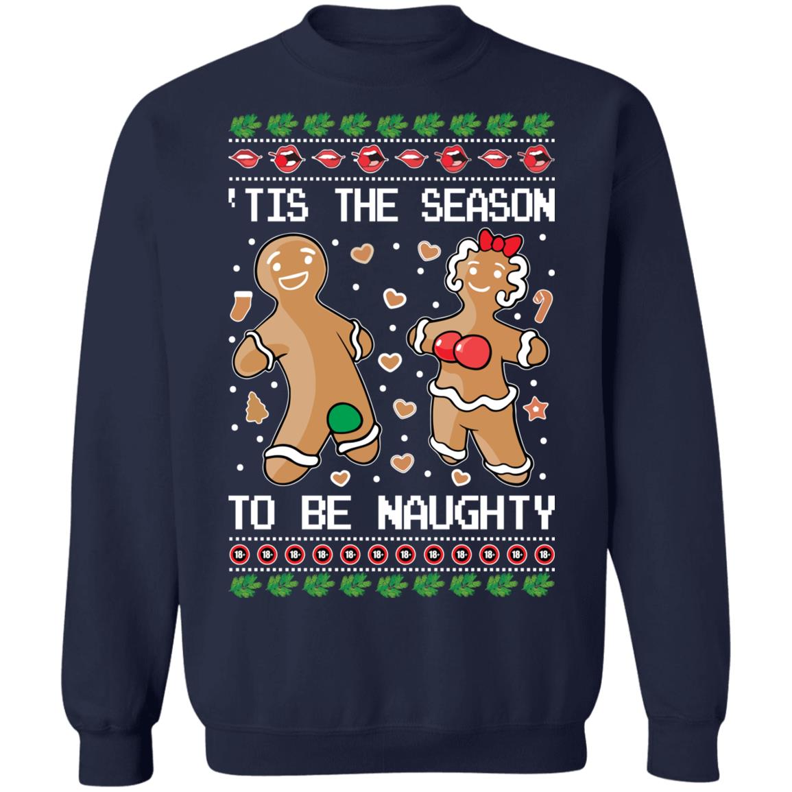 Tis the season to be naughty Christmas Sweater - Holiday Gift product image 3