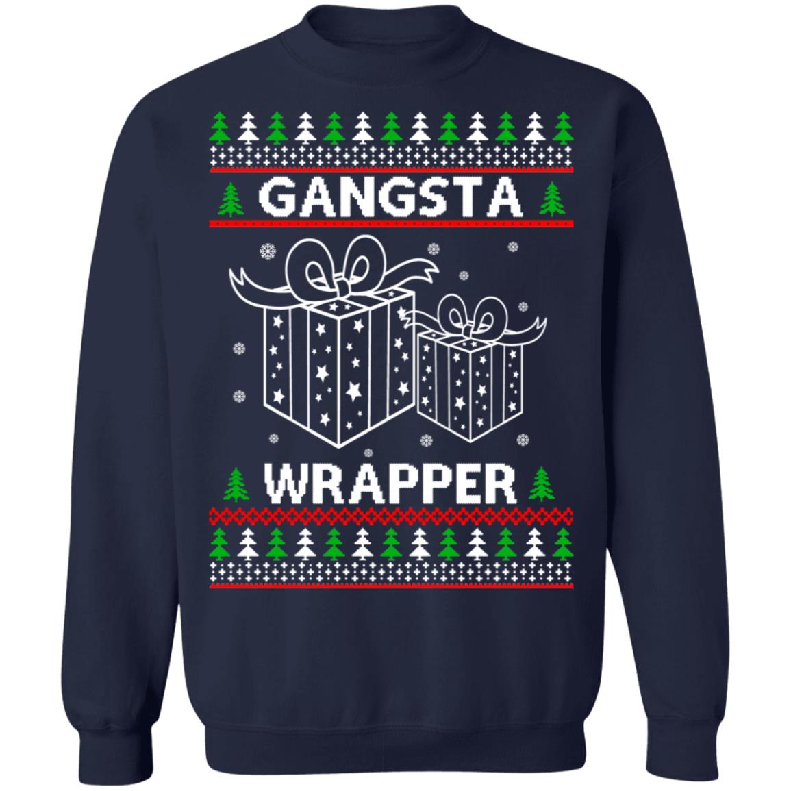 Gangsta wrapper Christmas Sweater - Holiday Gift product image 3