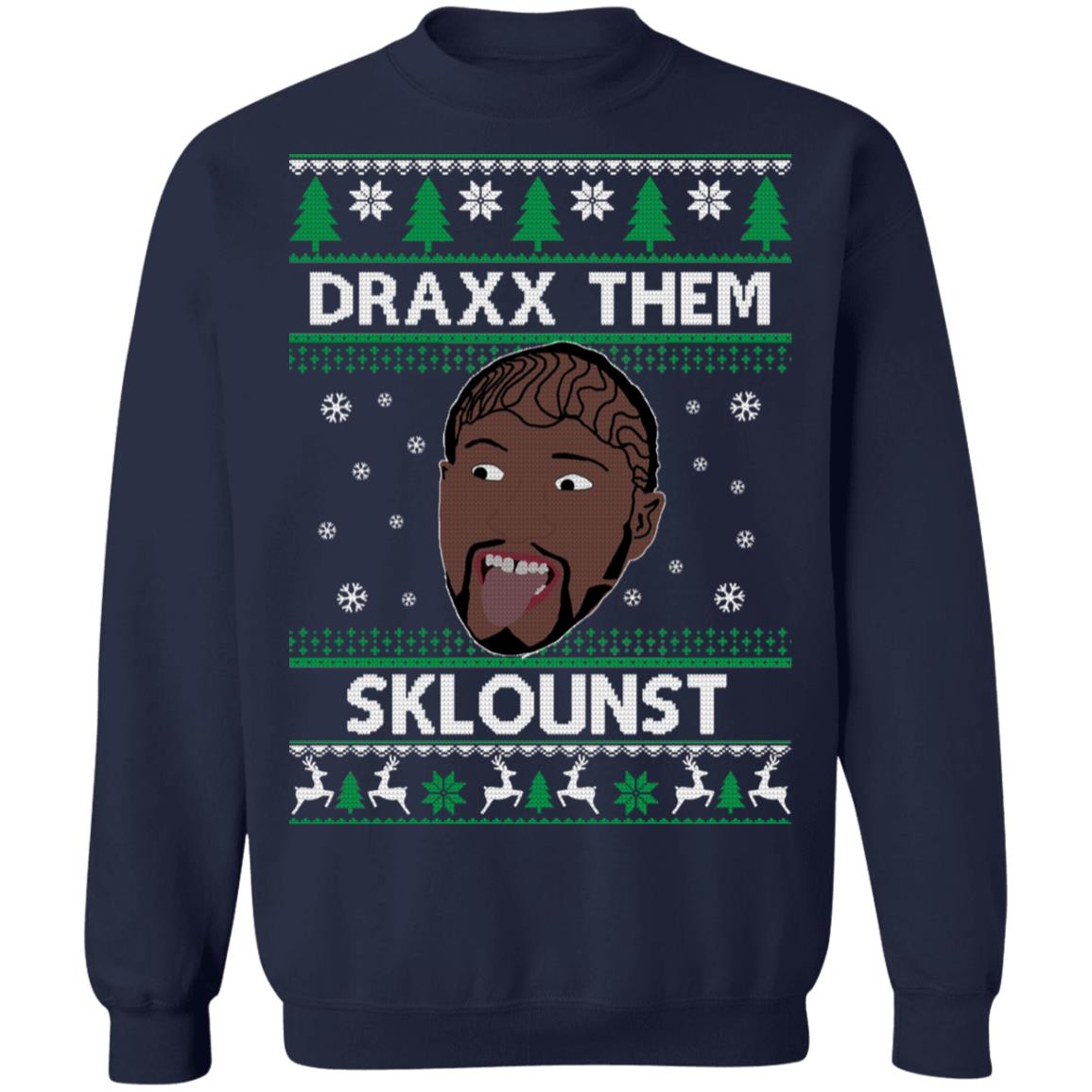 Draxx them sklounst Christmas Sweater - Holiday Gift product image 4