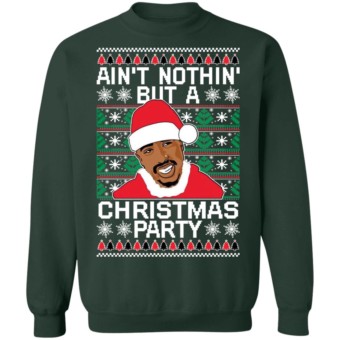 Trends Tupac ain’t nothin but a Christmas party Christmas Sweater - Holiday Gift product image 4