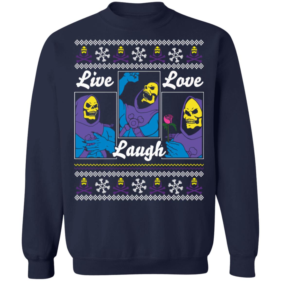 Death live laugh love Christmas Sweater - Holiday Gift product image 3