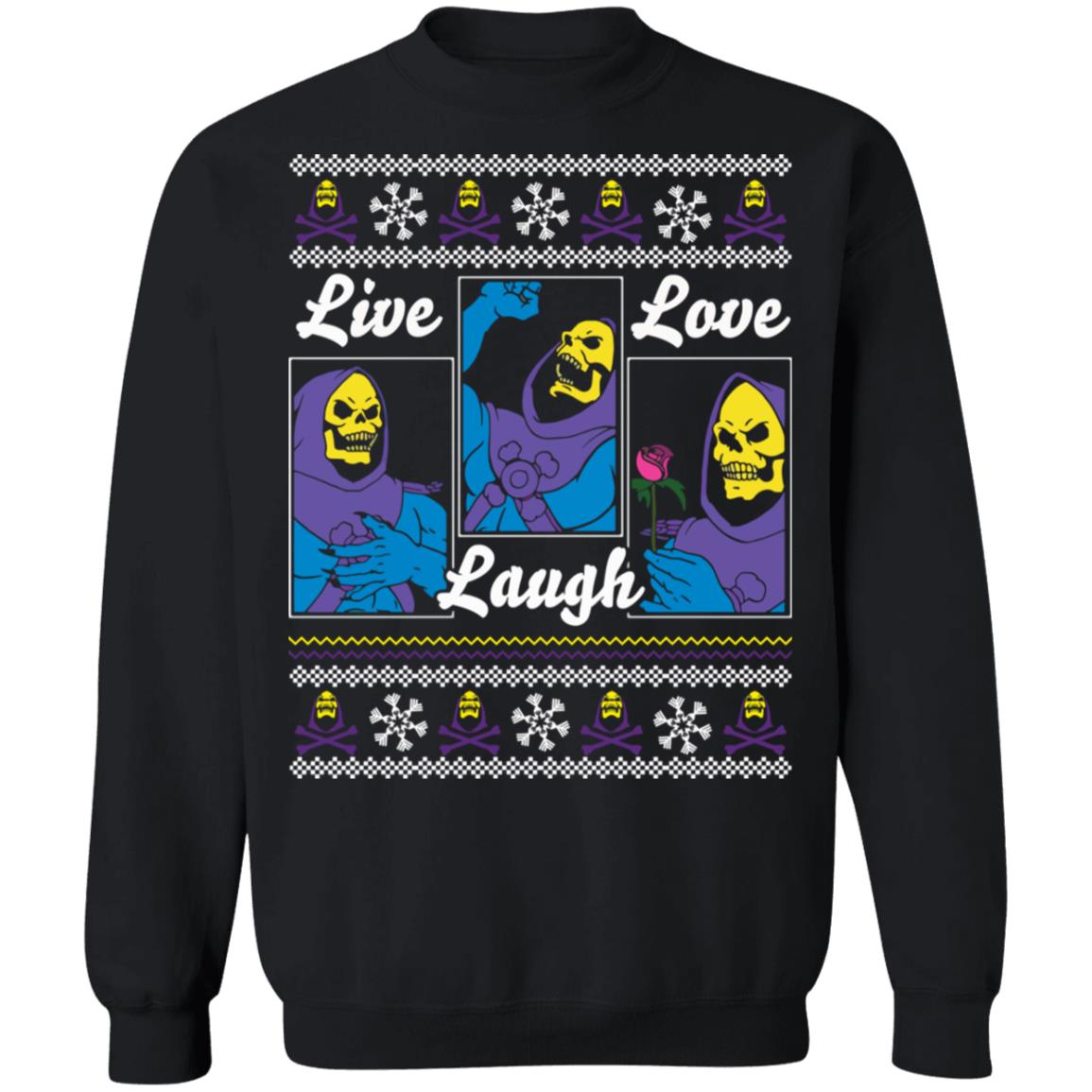 Death live laugh love Christmas Sweater - Holiday Gift product image 2