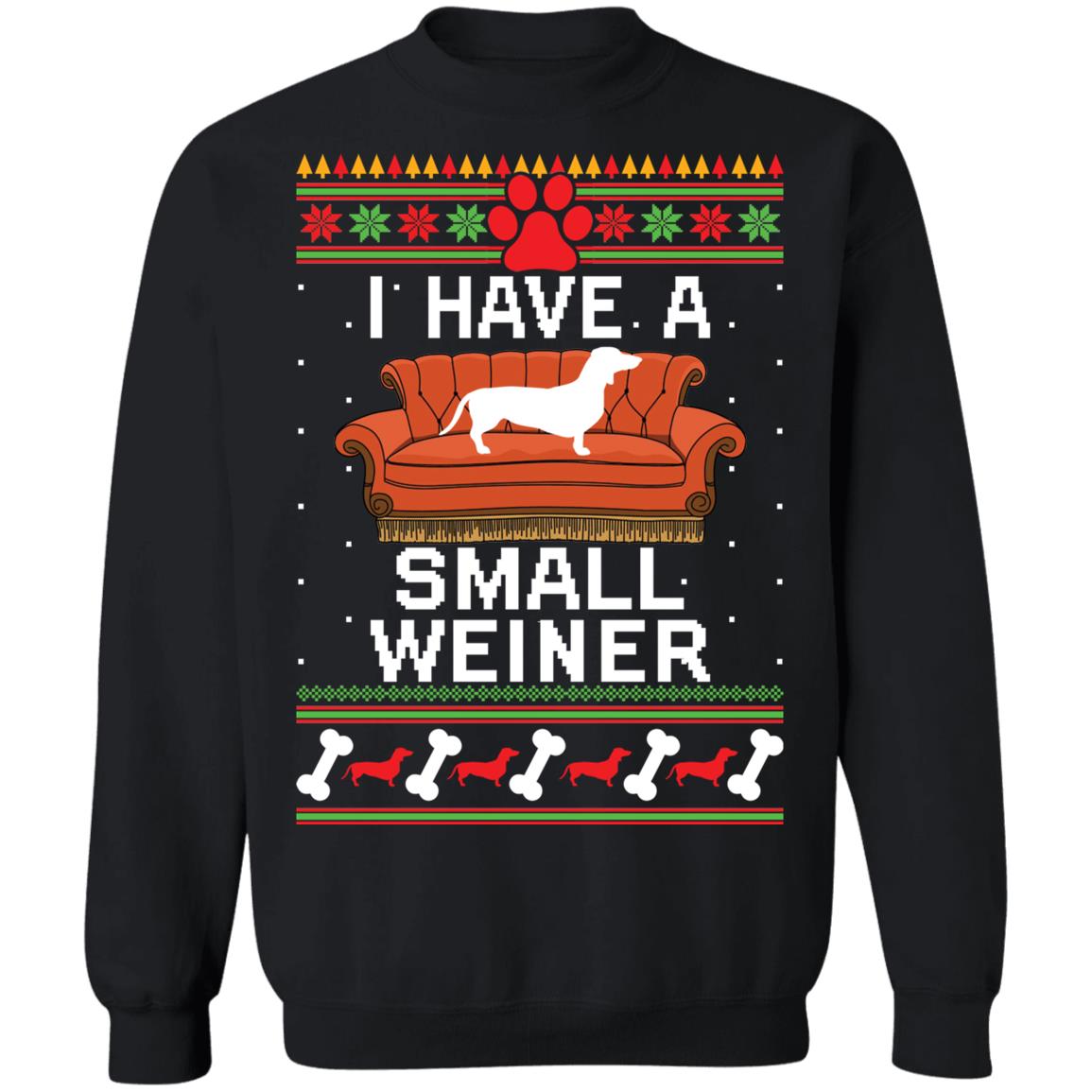Dachshund i have a small weiner Christmas Sweater - Holiday Gift product image 2