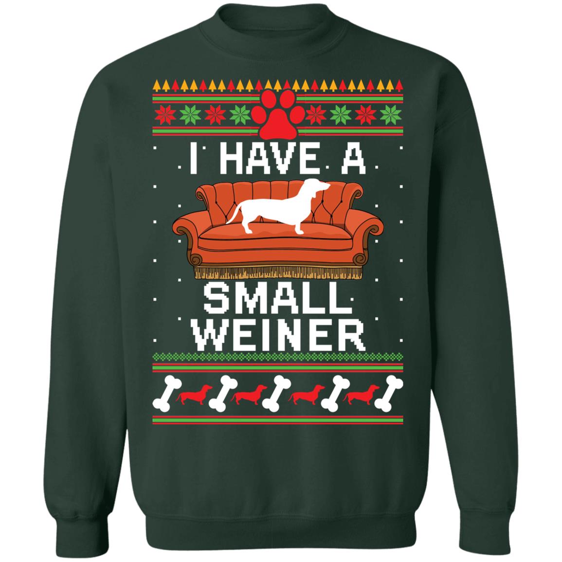 Dachshund i have a small weiner Christmas Sweater - Holiday Gift product image 4