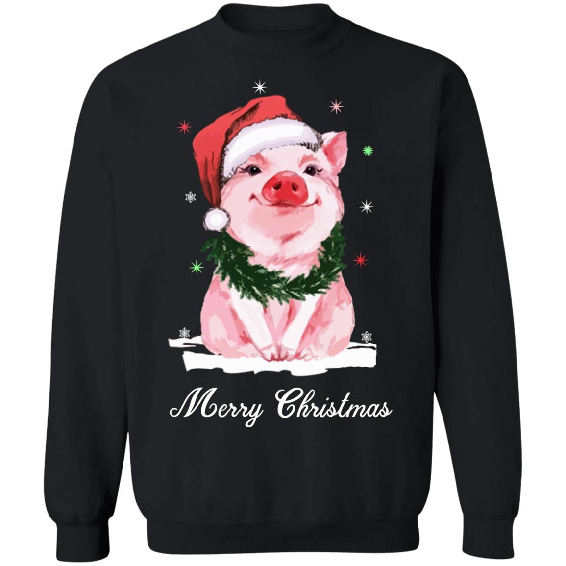 Pig baby merry Christmas Sweater - Holiday Gift product image 2