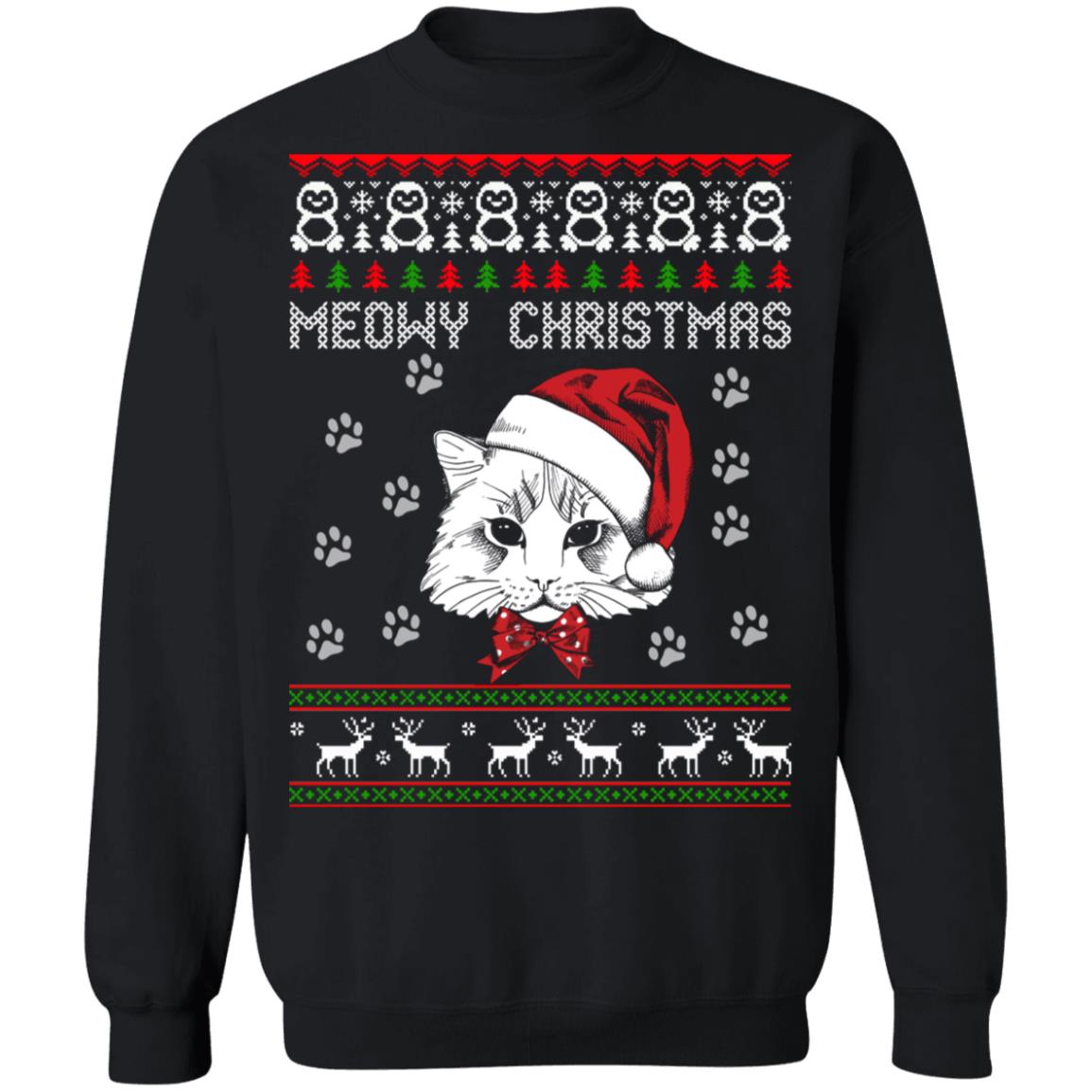 Meowy Christmas Sweater - Holiday Gift product image 2