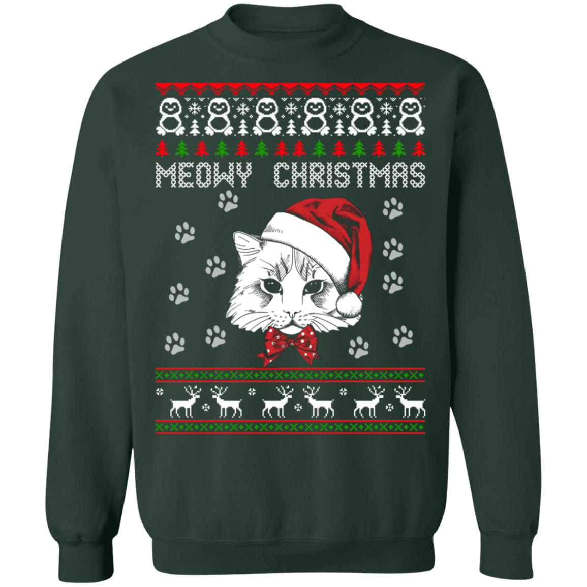 Meowy Christmas Sweater - Holiday Gift product image 4