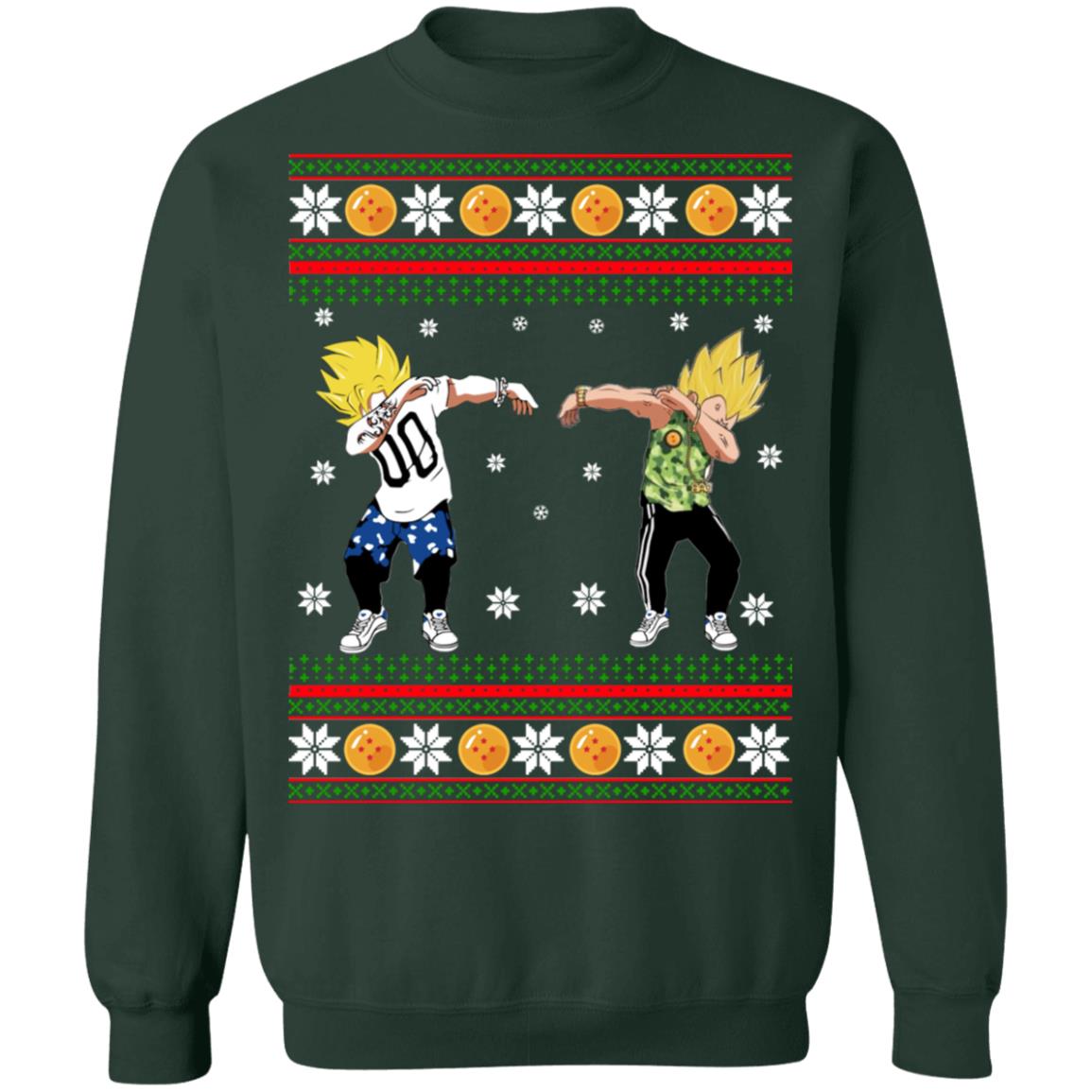 Goku vegeta dab Christmas Sweater - Holiday Gift product image 4