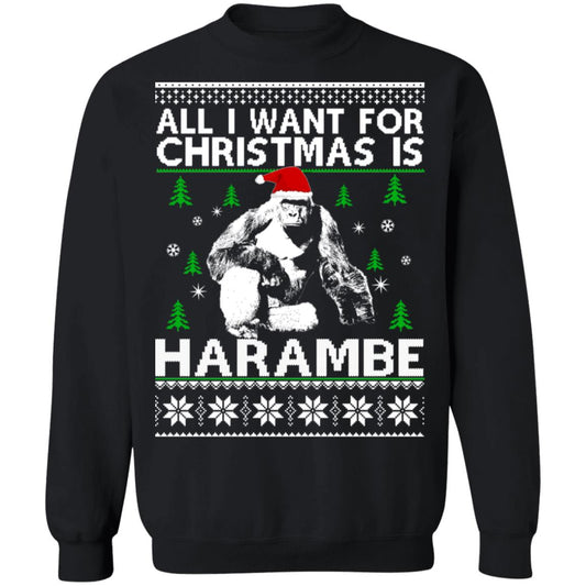 All i want for Christmas is Harambe Christmas Sweater - Holiday Gift product image