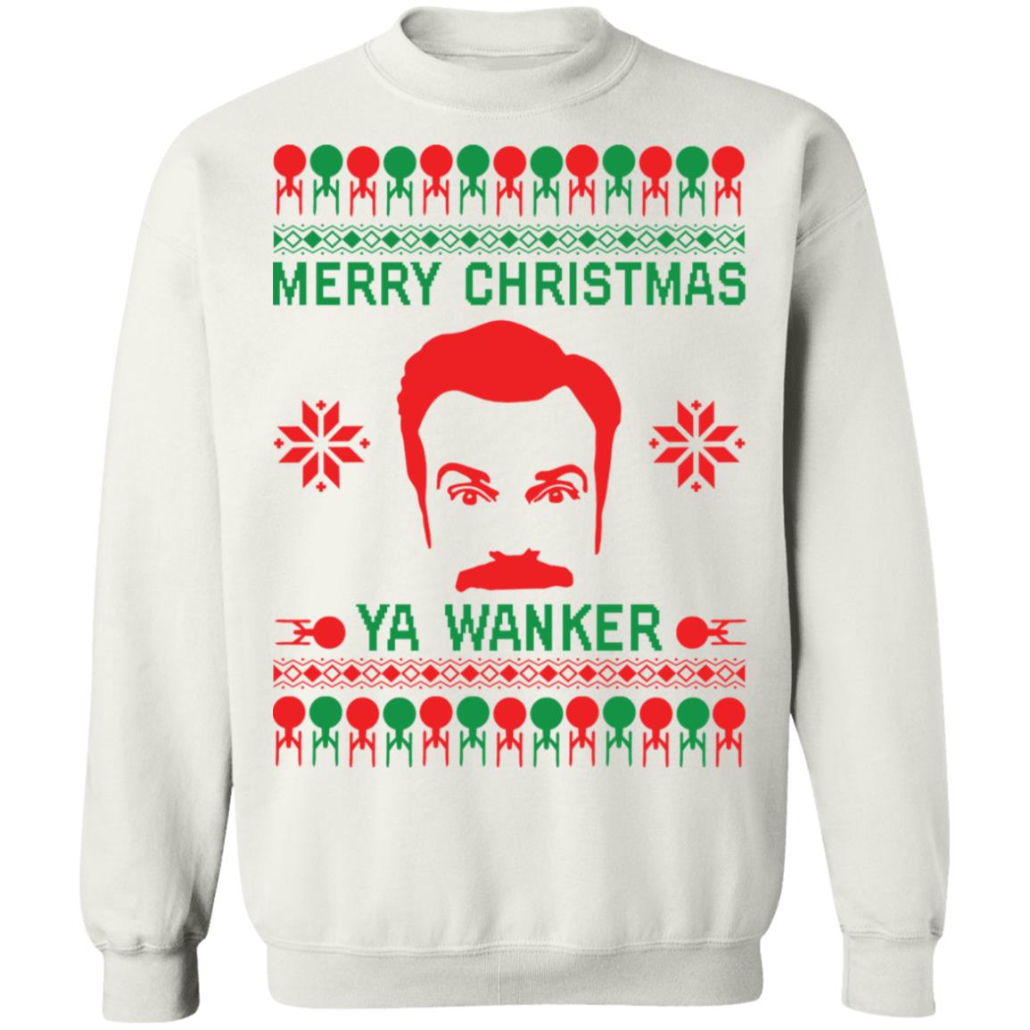 Ted Lasso Merry Christmas ya wanker Christmas Sweater - Holiday Gift product image 3
