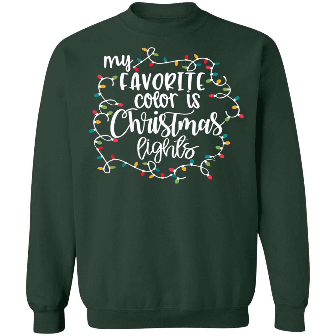 My favourite color is Christmas lights Christmas Sweater - Holiday Gift product image 4