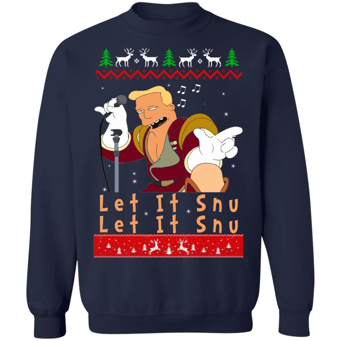 Zapp Brannigan let it snu Christmas Sweater - Holiday Gift product image 3