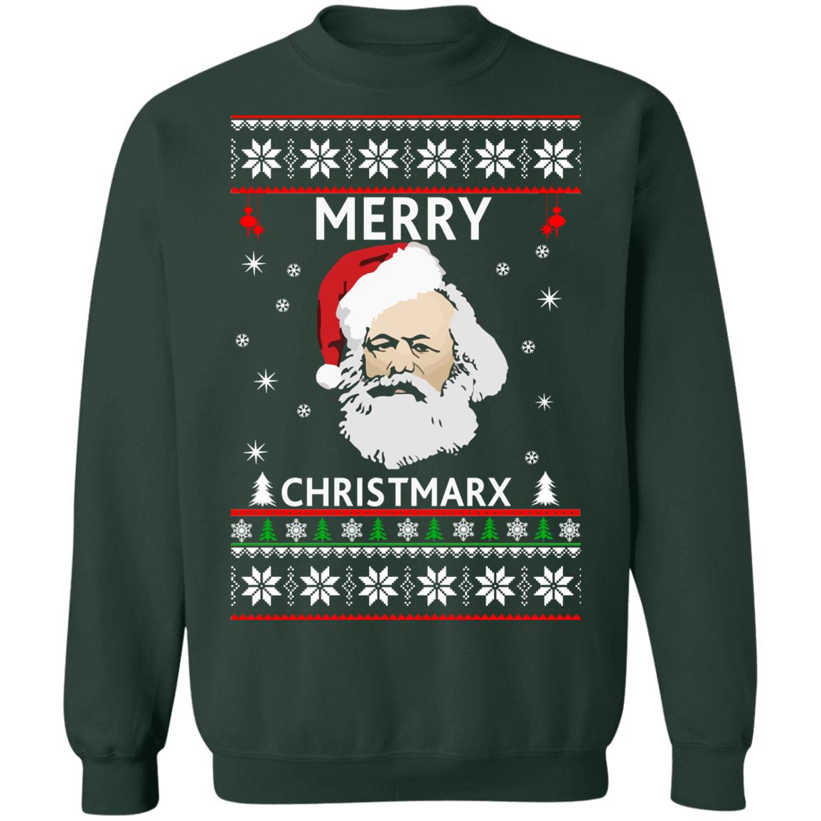 Karl Marx Merry ChristMarx Christmas Sweater - Holiday Gift product image 4